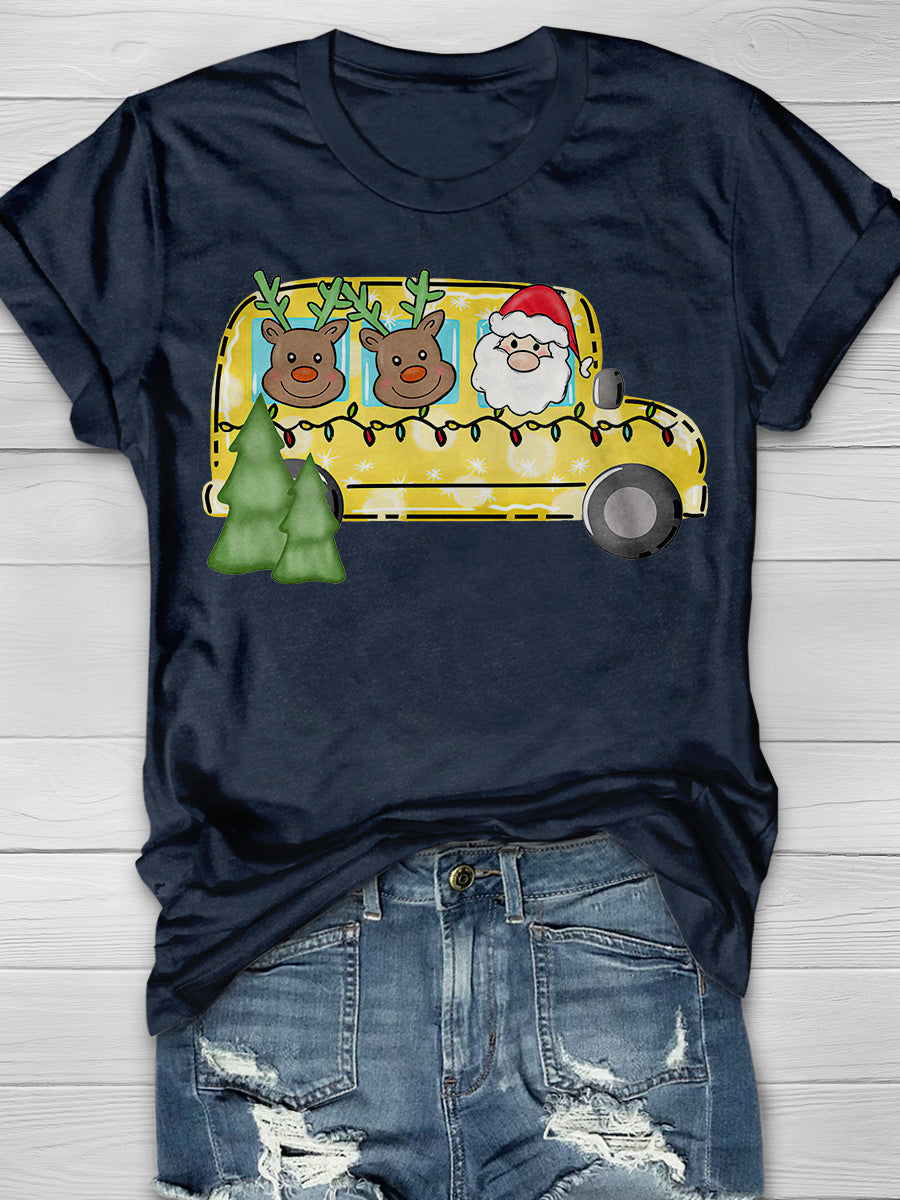 Christmas Teacher Print Graphic T-shirts
