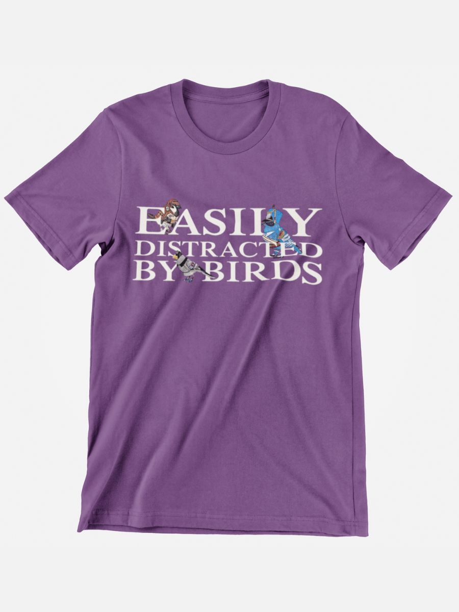 Bird Watching Easily Distracted By Birds Graphic T-shirt