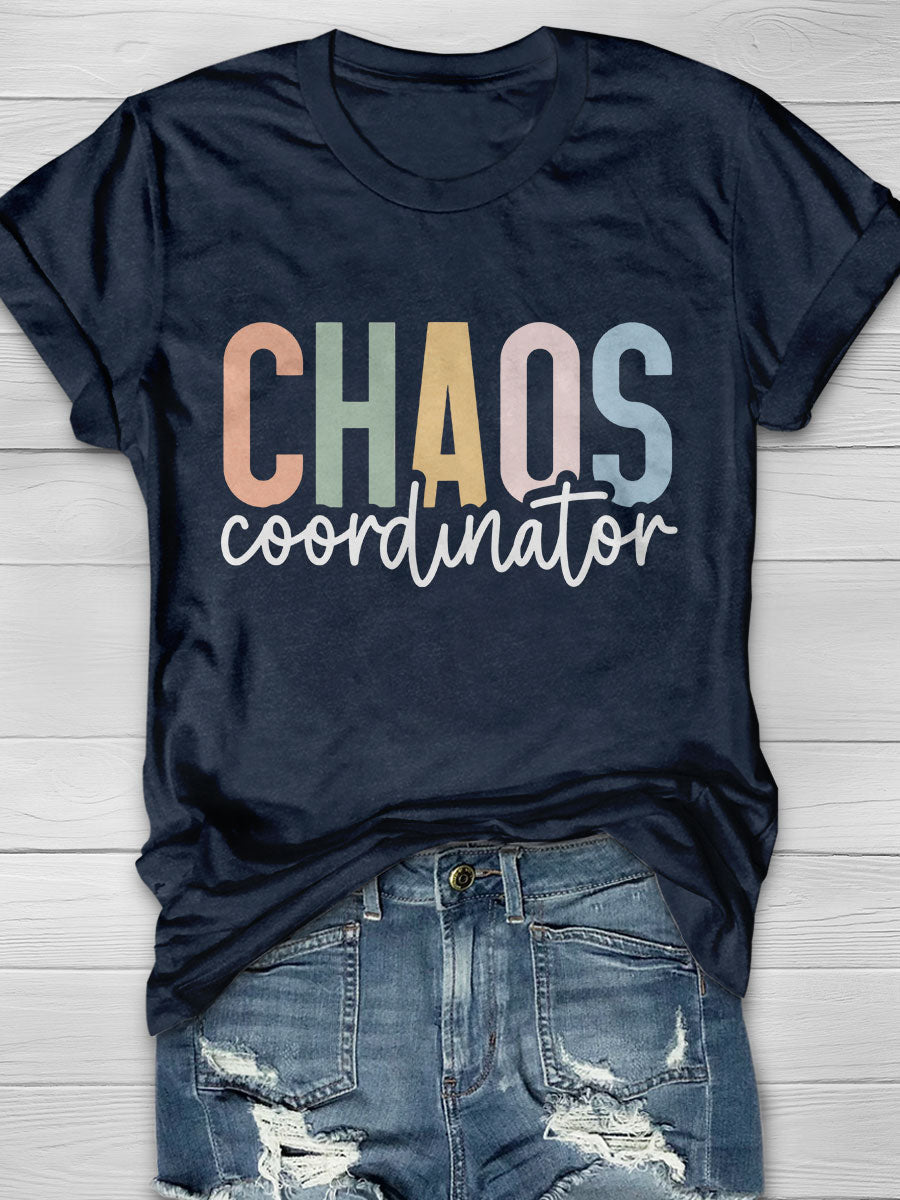 Chaos Coordinator Print Short Sleeve T-shirt