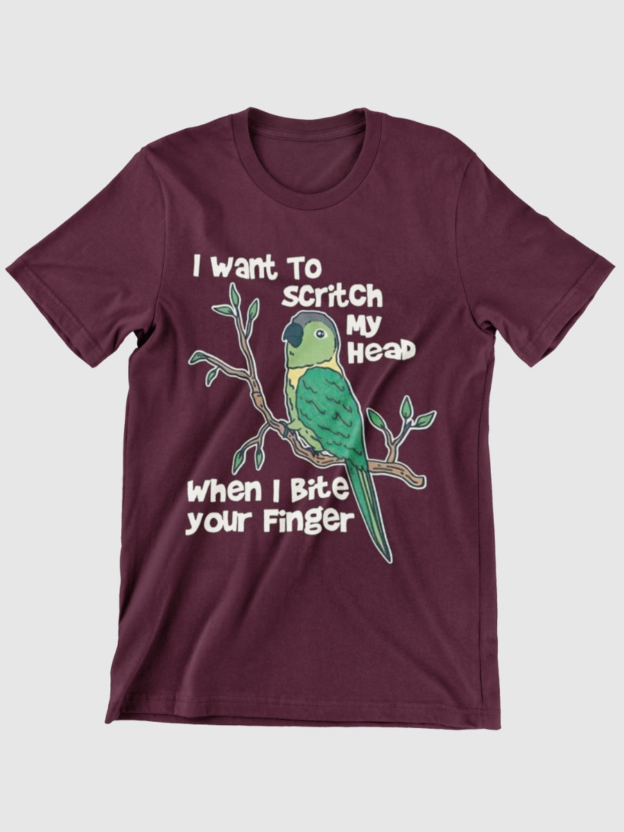 I Want To Scritch My Head When I Bite Your Finger Graphic T-shirt