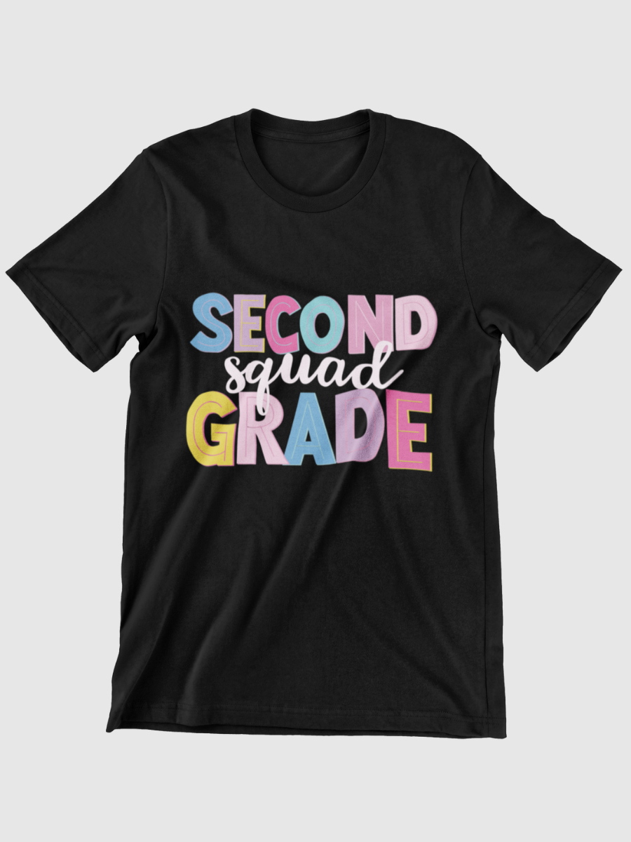 Second Grade Squad Graphic T-shirt