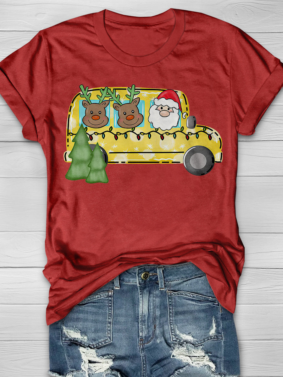 Christmas Teacher Print Graphic T-shirts