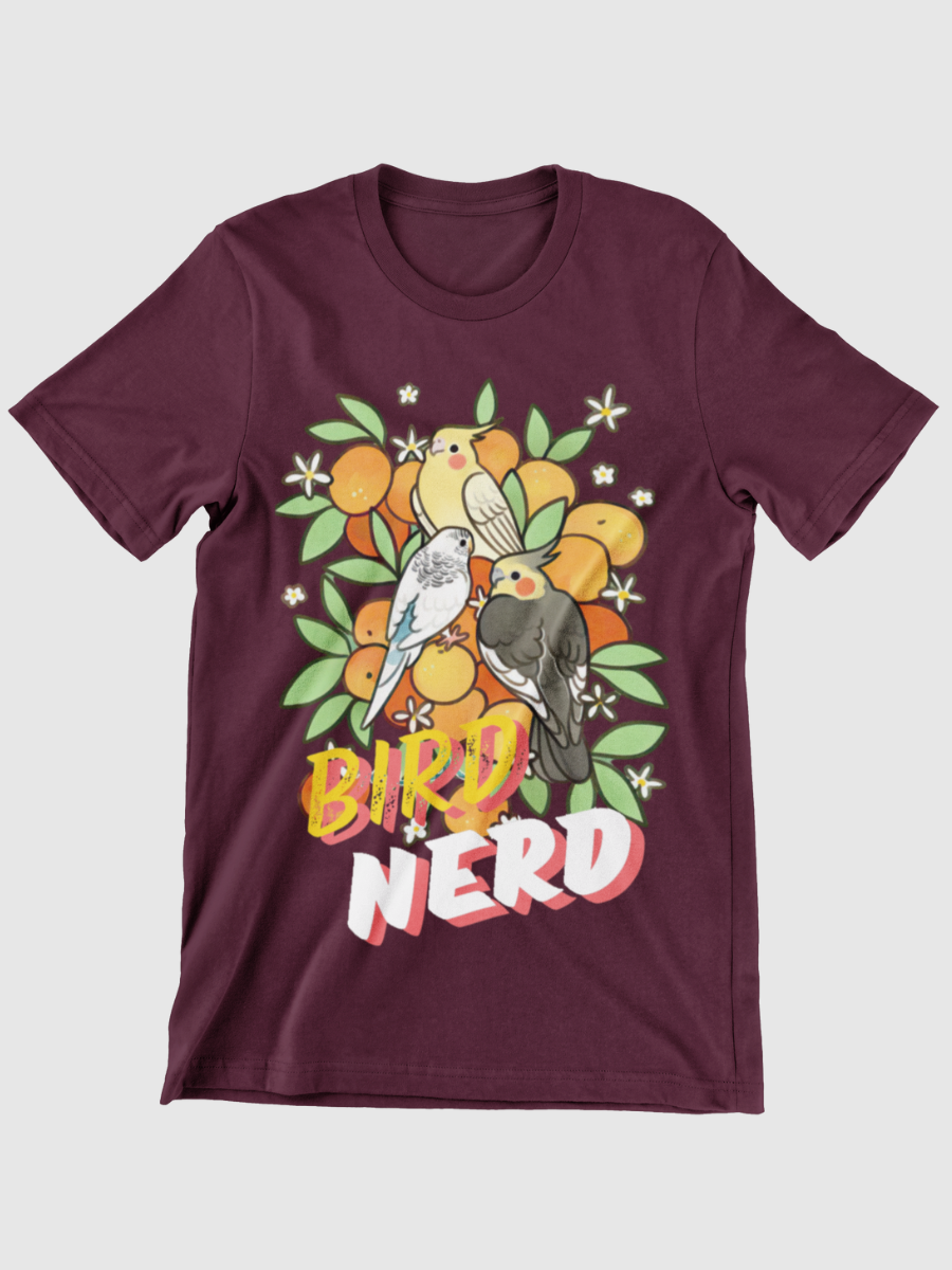 Bird Nerd Cockatiel Bird Watching Graphic T-shirt
