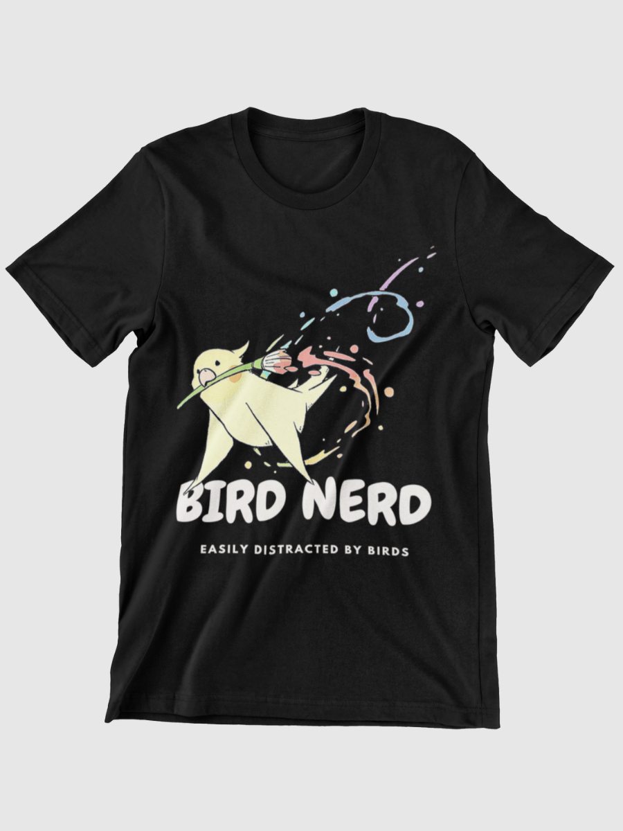 BIRD NERD Easily Distracted By Birds Graphic T-shirt
