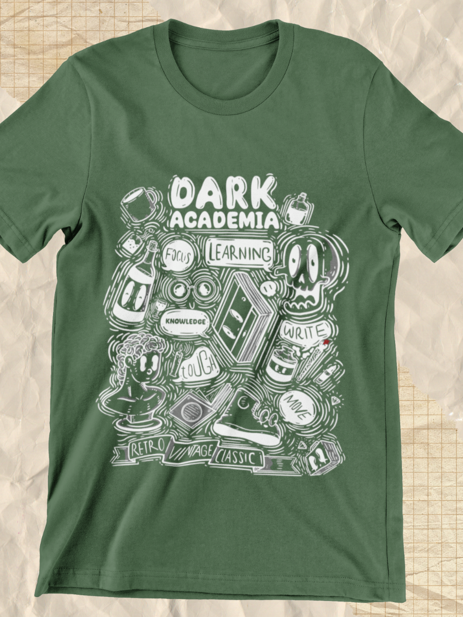 Dark Academia Life Graphic T-shirt