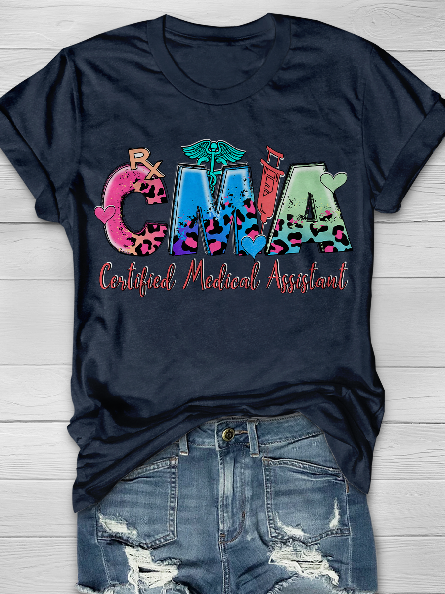 Certified Medical Assistant Career Graphic T-shirts