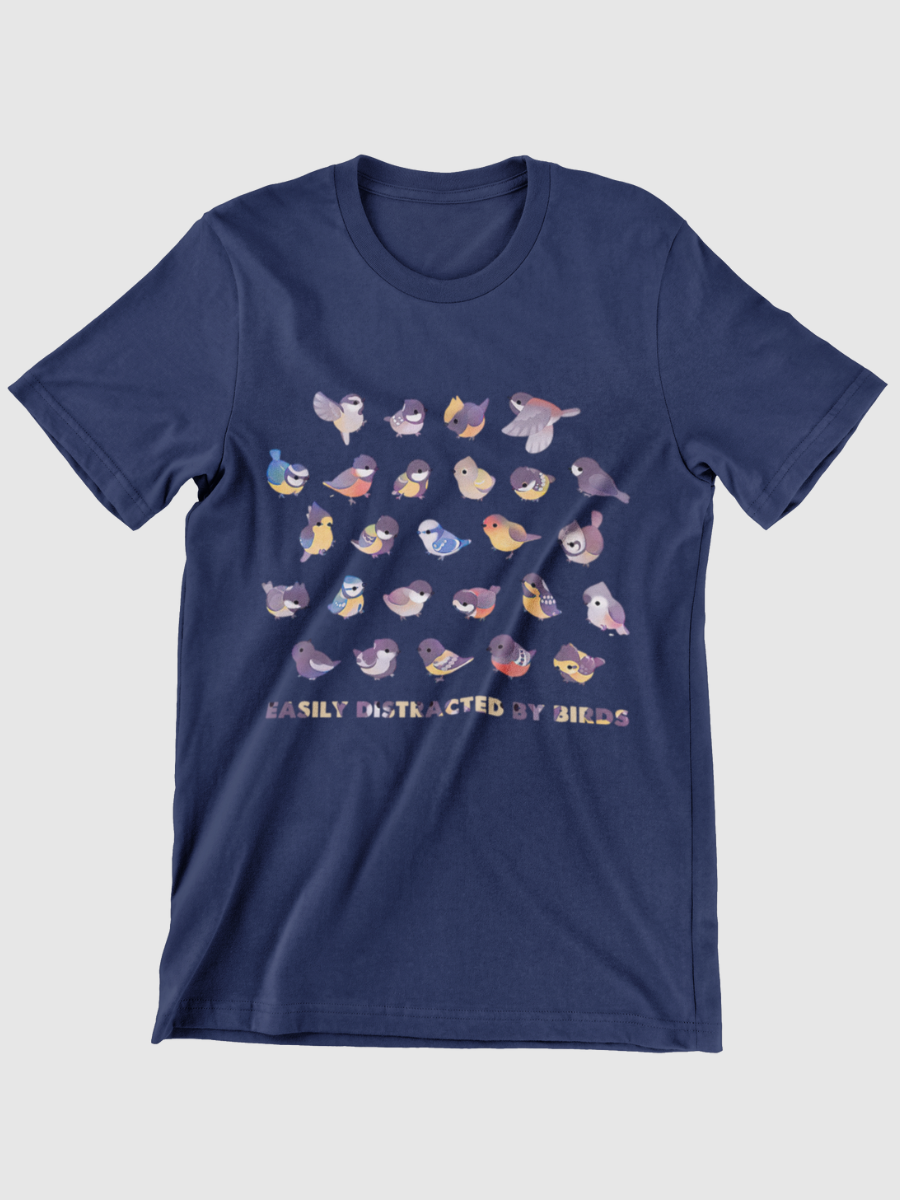 Bird Lovers Easily Distracted By Birds Graphic T-shirt