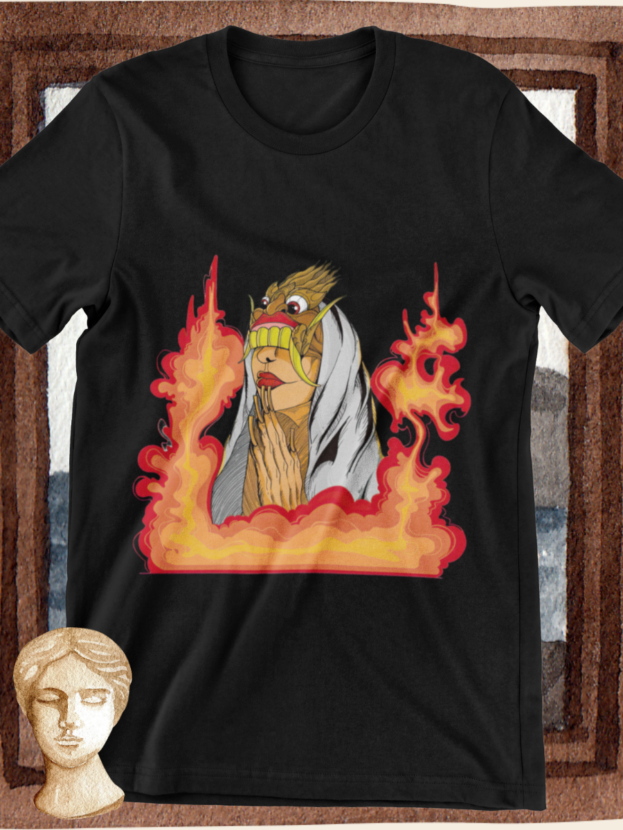 Dark Side Burning Witch Graphic T-shirt