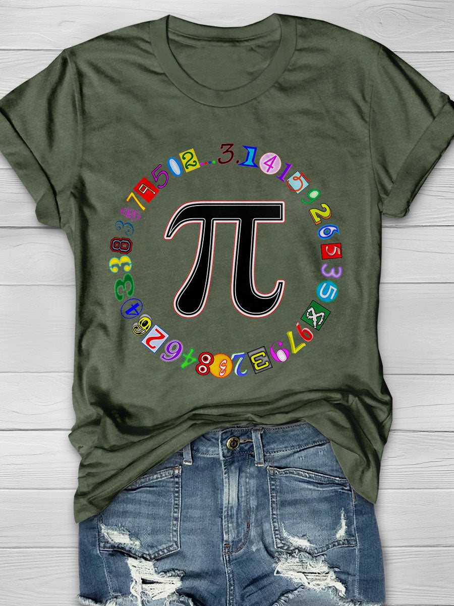 Math Print Short Sleeve T-shirt