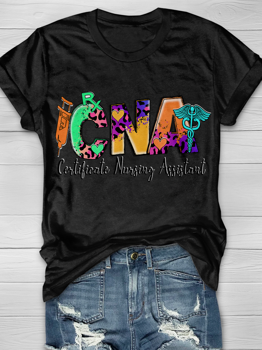 CNA Certified Nursing Assistant Graphic T-shirts