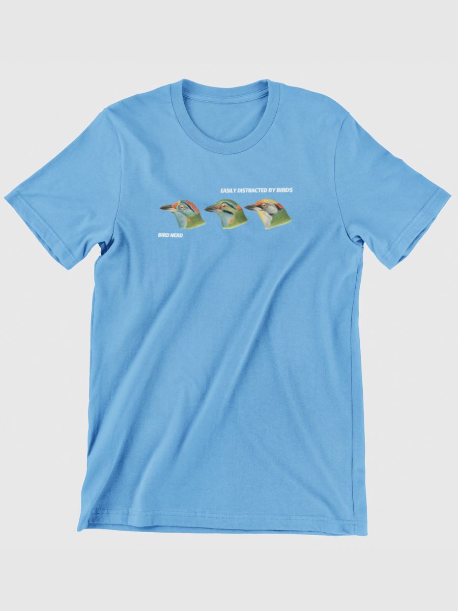 Moustached Barbet Birdwatching Graphic T-shirt