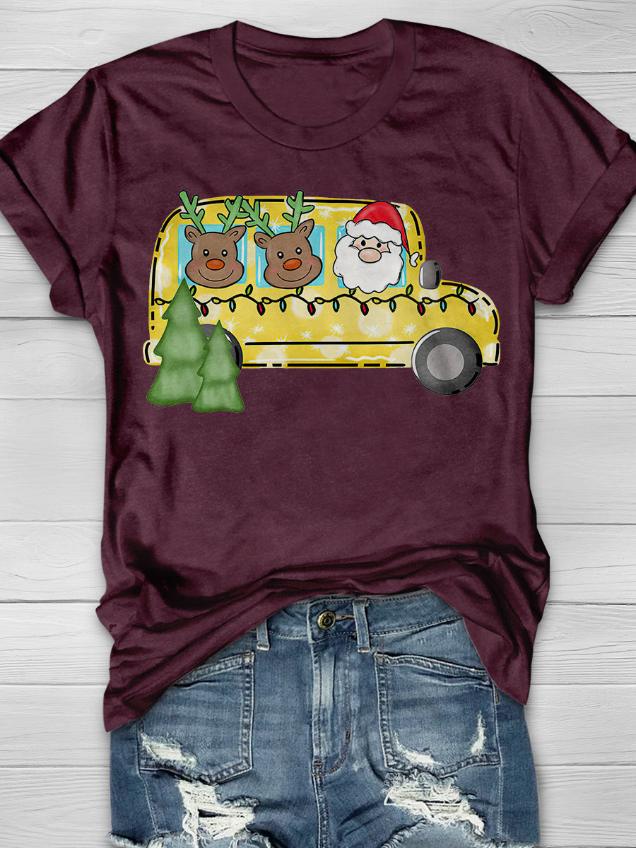 Christmas Teacher Print Graphic T-shirts