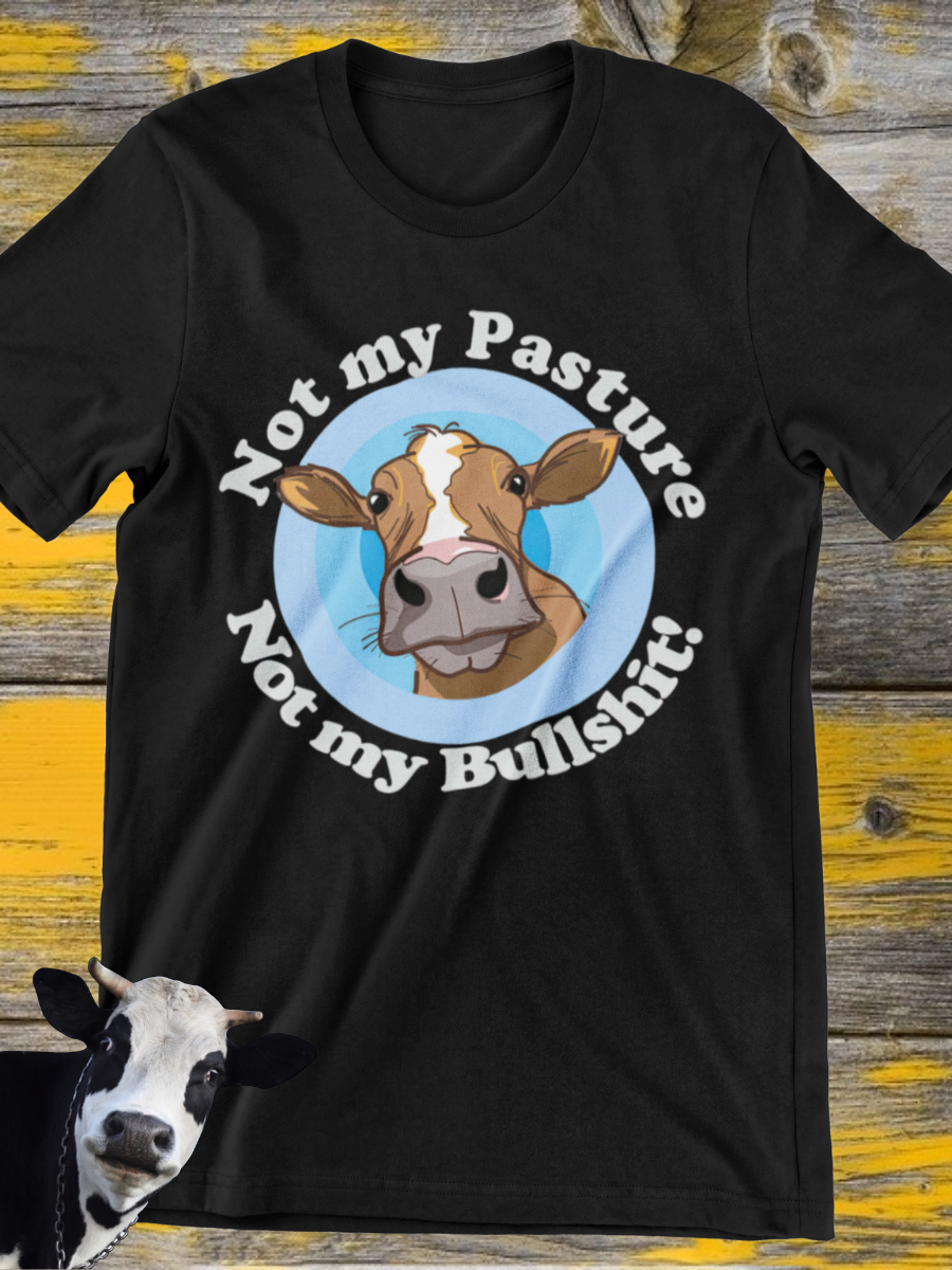 Funny Cow Farmer Graphic T-shirt