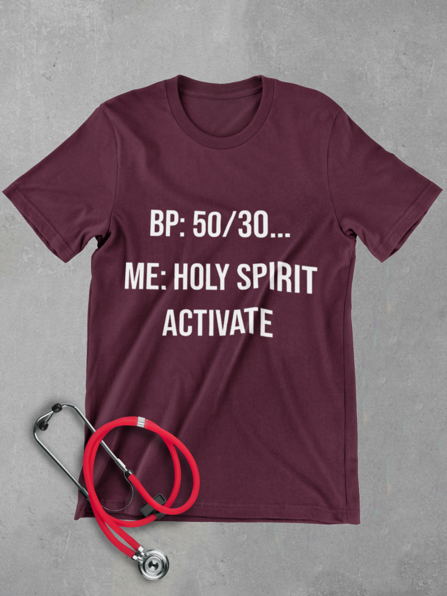 Holy Spirit Activate Nurse Graphic T-shirt