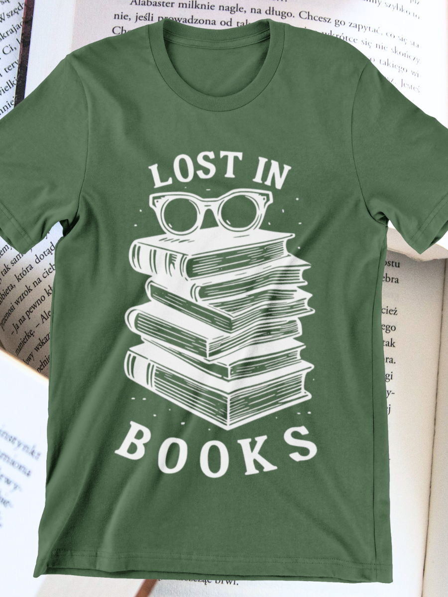 Booktrovert Lost In Books Graphic T-shirts