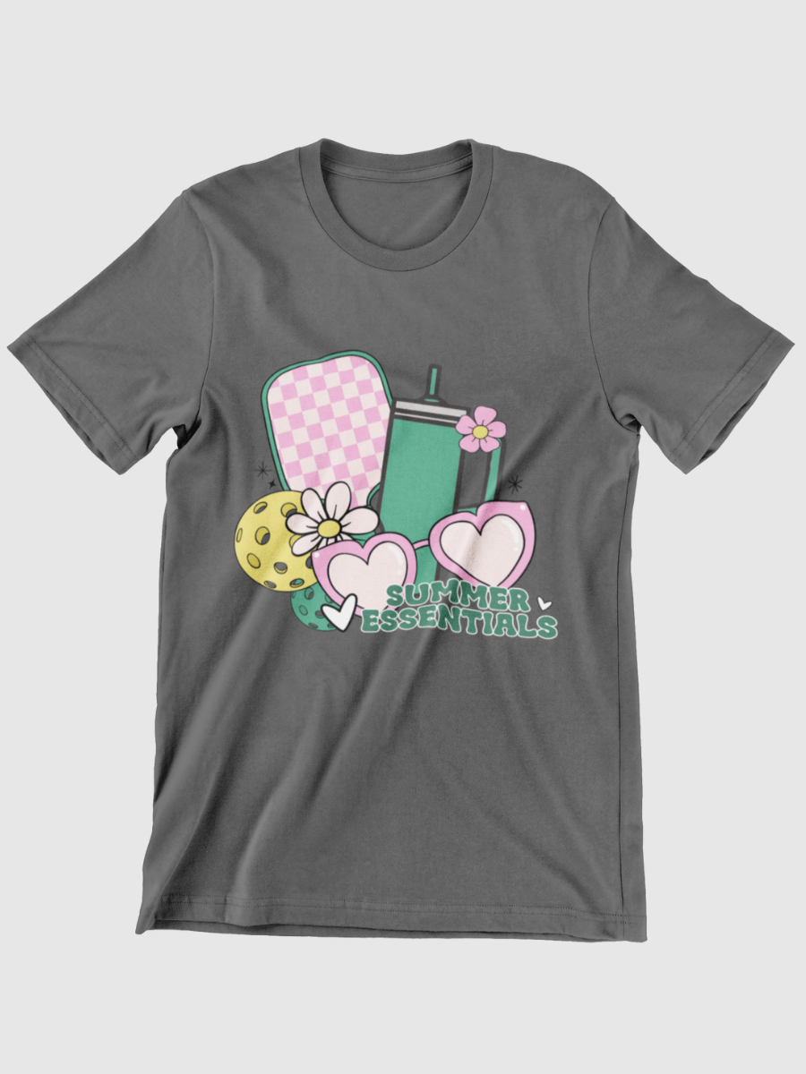 Pickleball Summer Essentials Graphic T-shirt