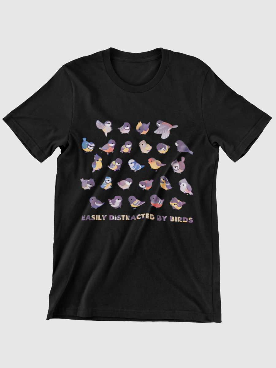 Bird Lovers Easily Distracted By Birds Graphic T-shirt