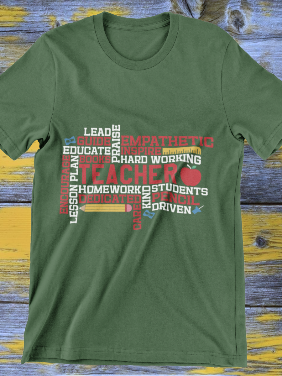 Lead Guide Educate Teacher Graphic T-shirt