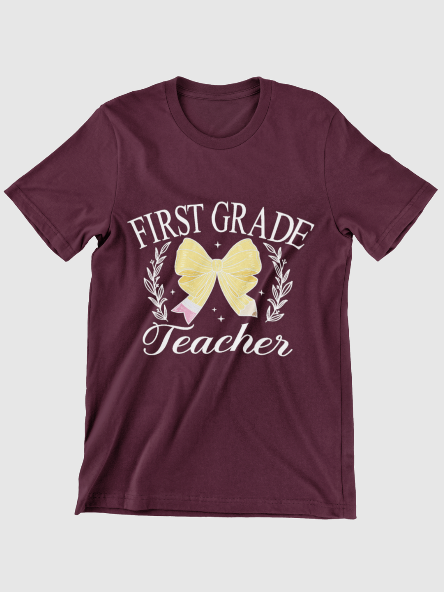 First Grade Teacher Graphic T-shirt