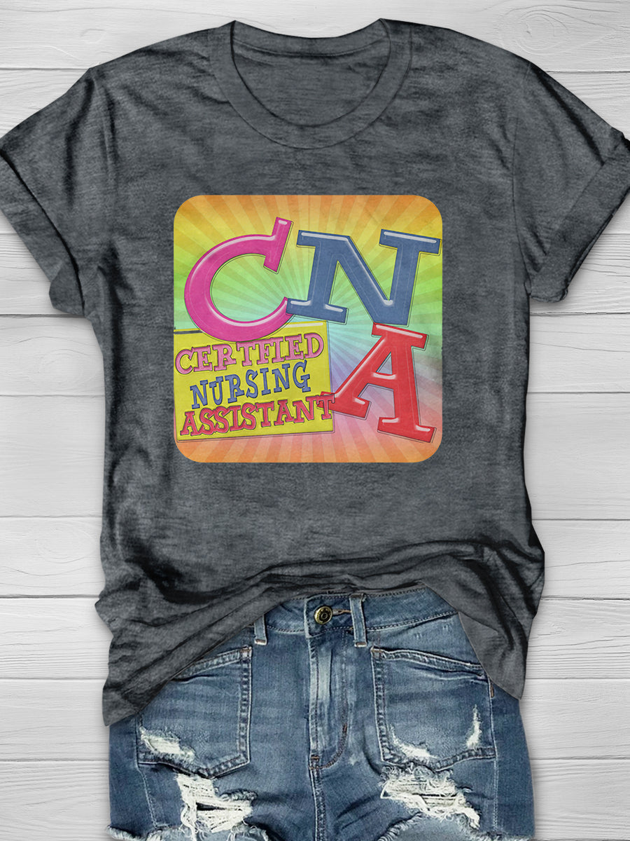 Certified Nursing Assistant Print Short Sleeve T-shirt