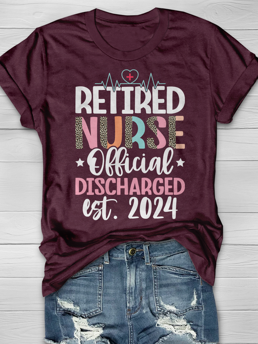 Retired Nurse Official Graphic T-shirts