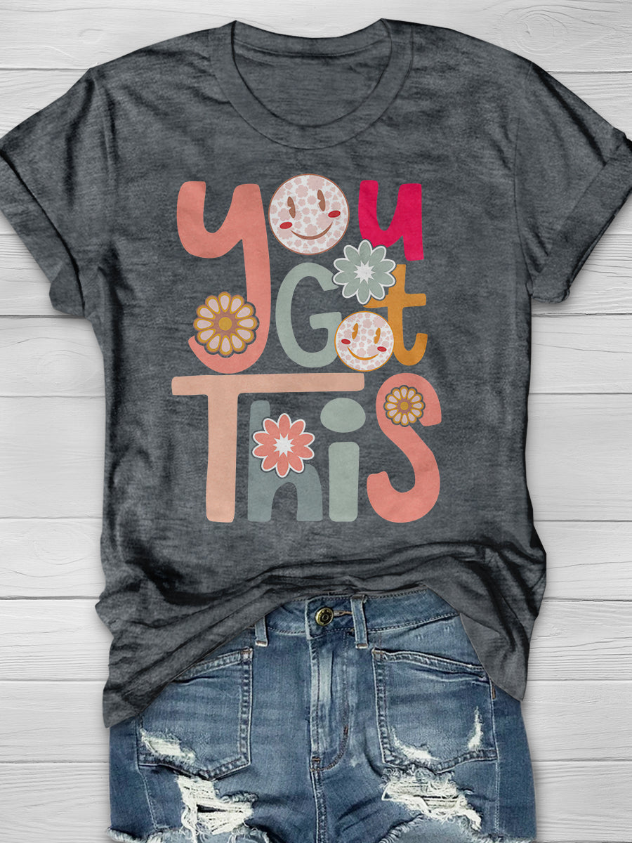 Testing Day You Got This Print Graphic T-shirts