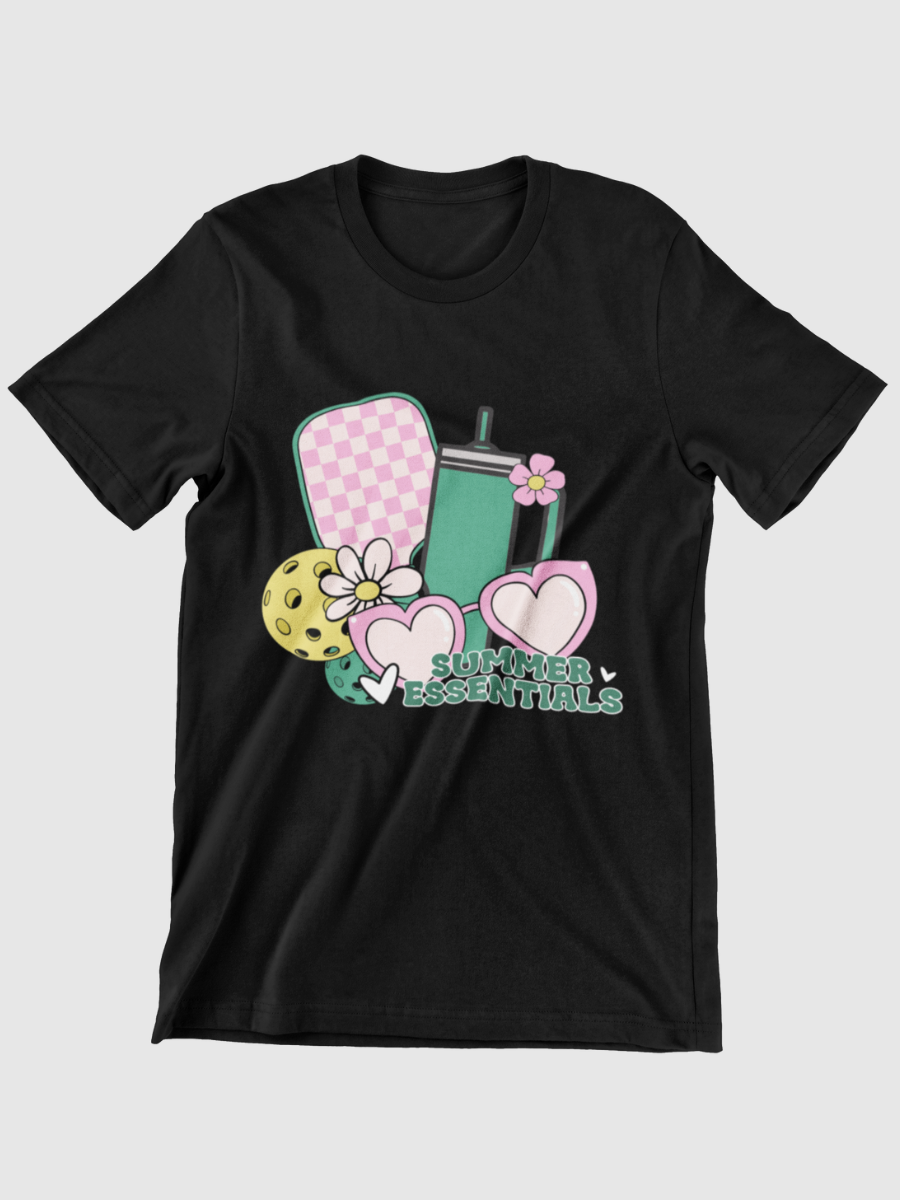 Pickleball Summer Essentials Graphic T-shirt