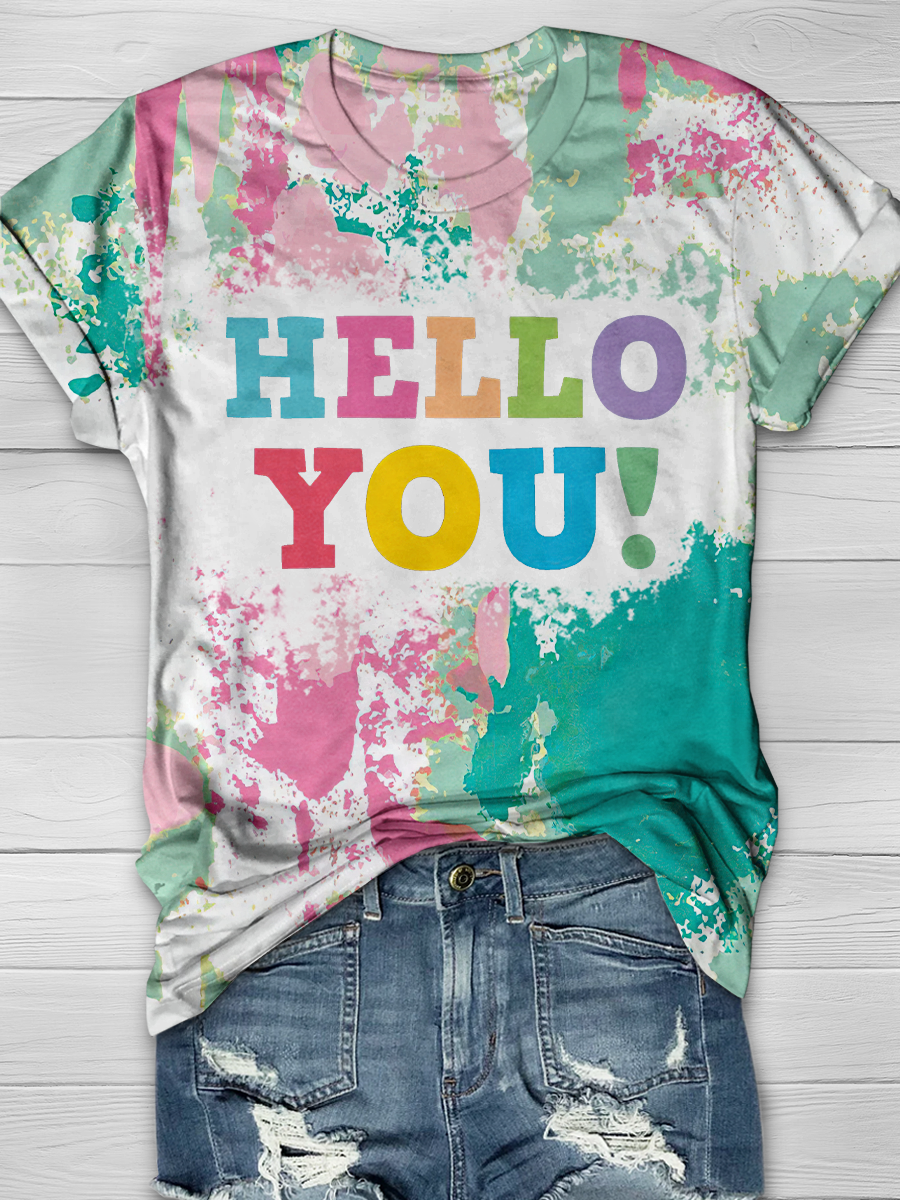 HELLO YOU! Full Print T-shirt