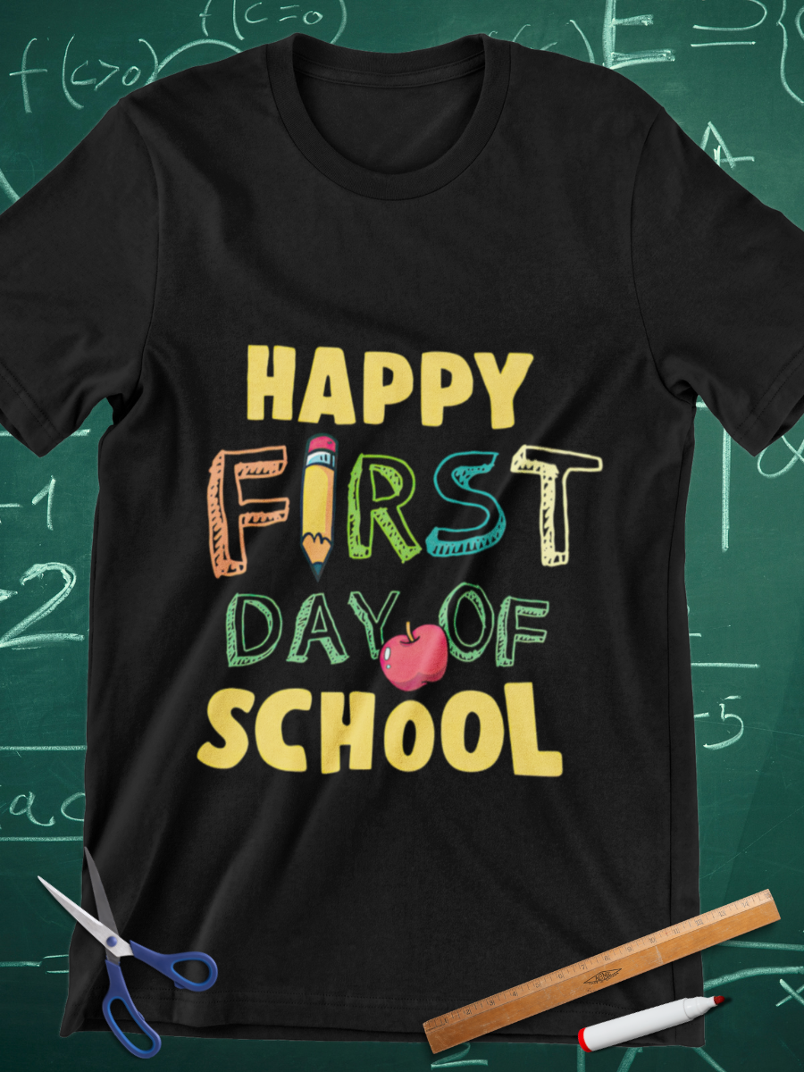 Happy First Day Of School Graphic T-shirt