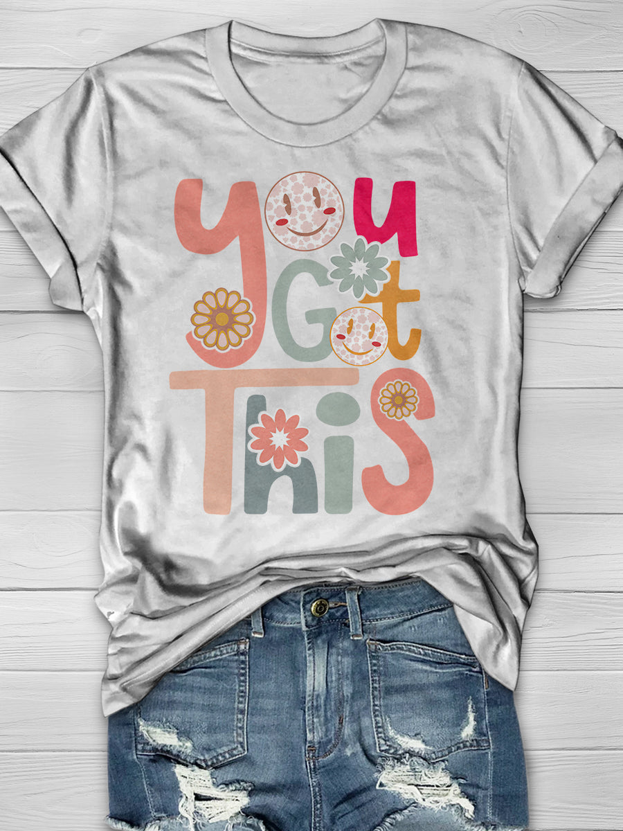Testing Day You Got This Print Graphic T-shirts