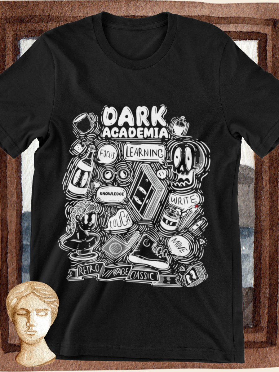 Dark Academia Life Graphic T-shirt