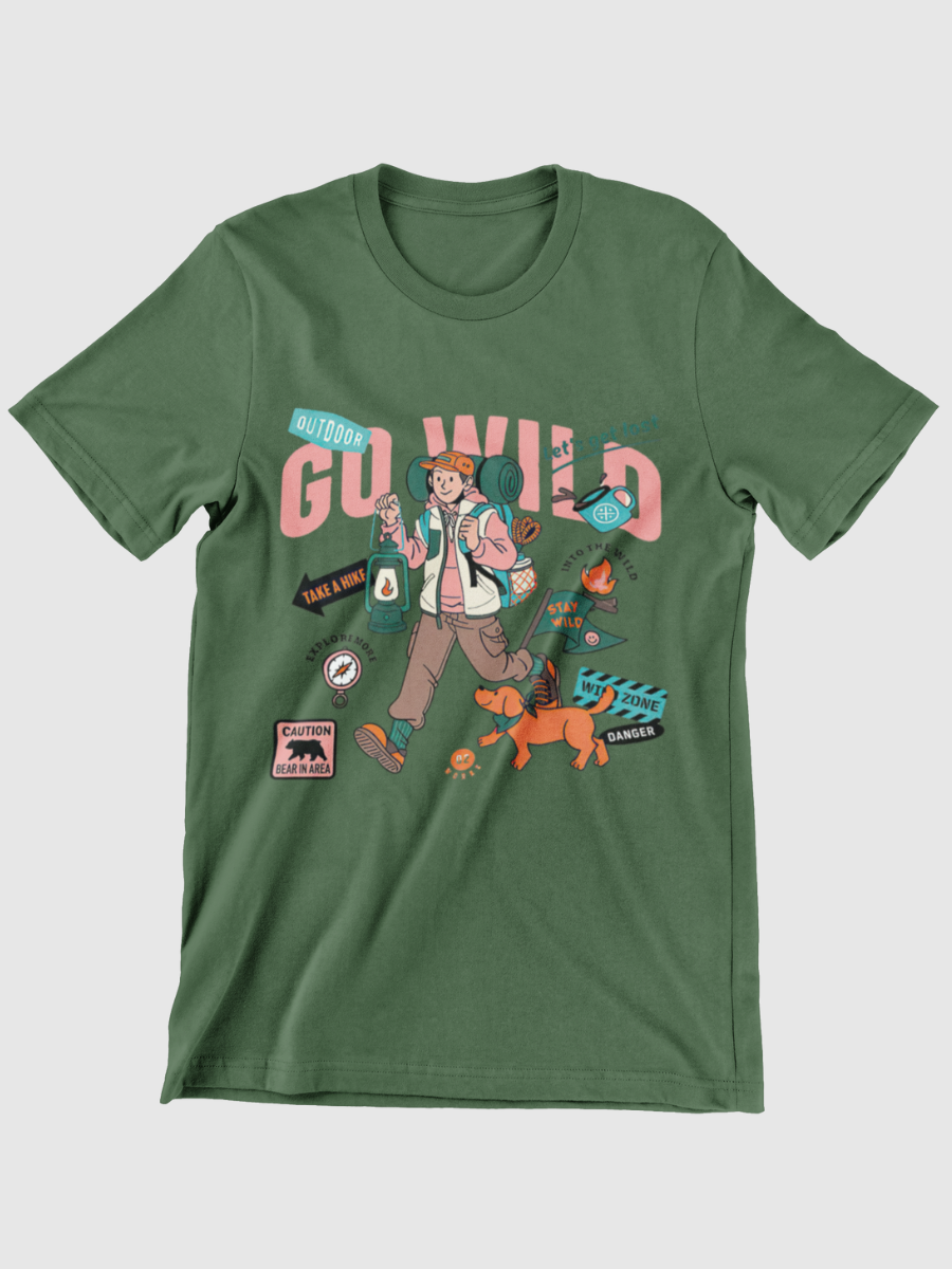 GO WILD Graphic T-shirt