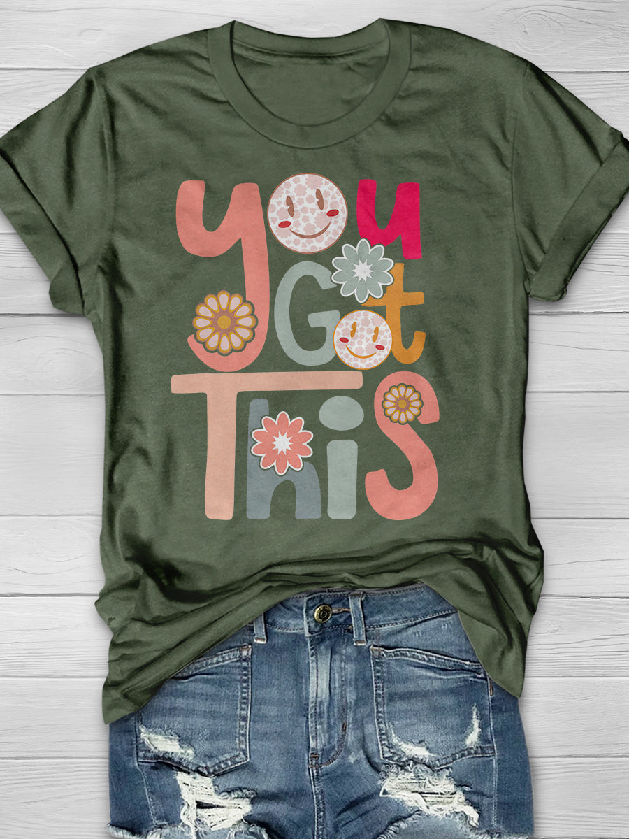 Testing Day You Got This Print Graphic T-shirts