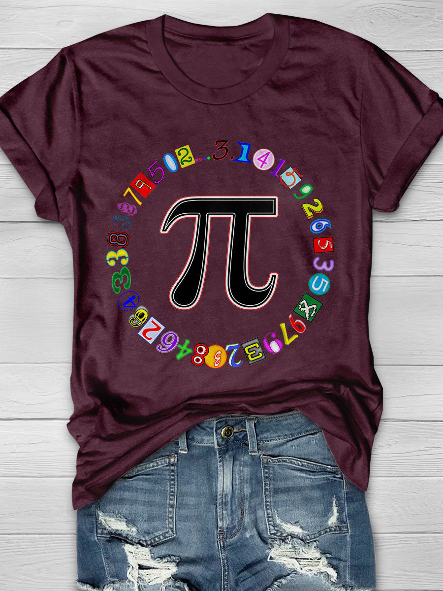 Math Print Short Sleeve T-shirt
