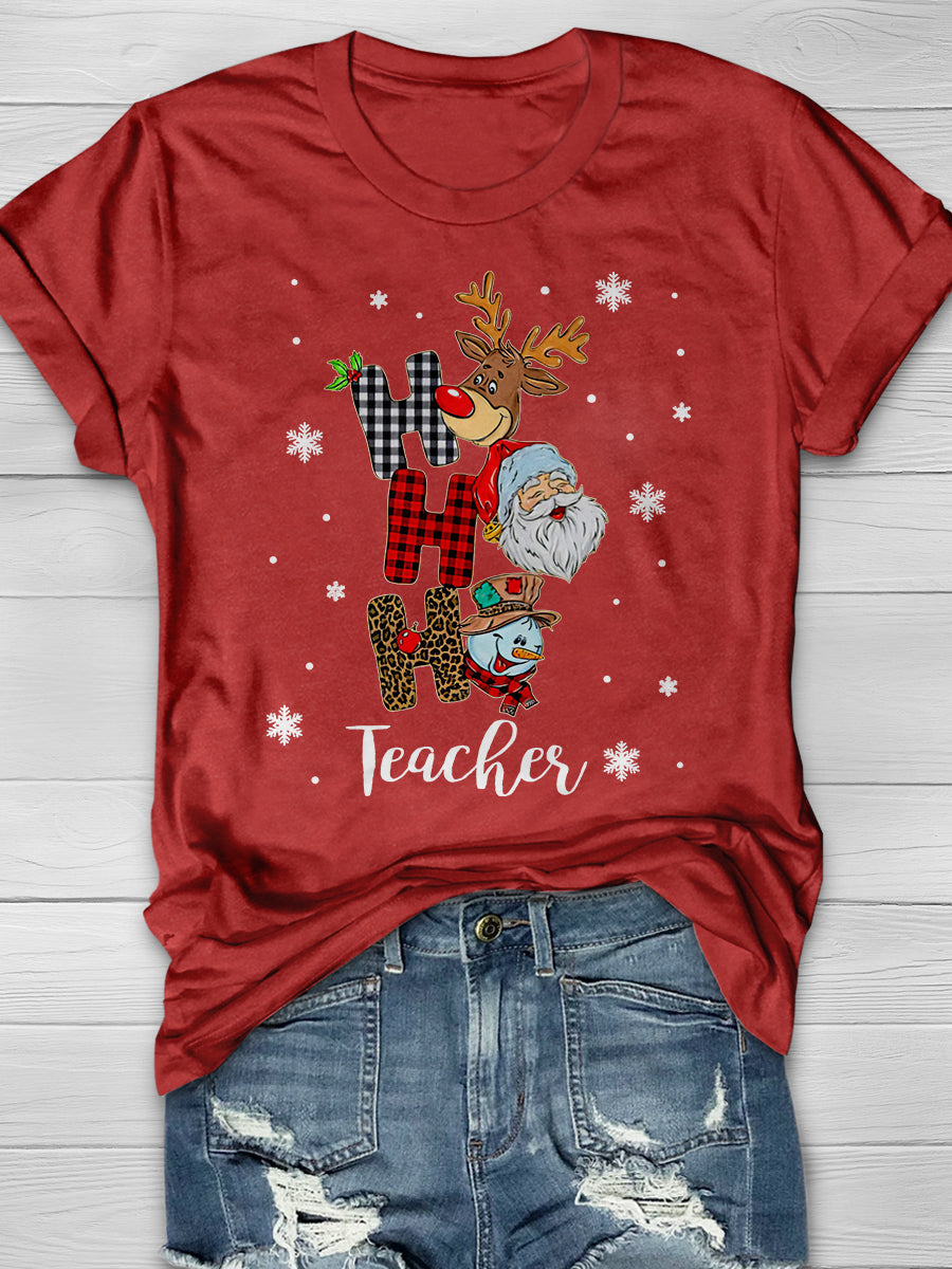 Teacher Print Graphic T-shirts