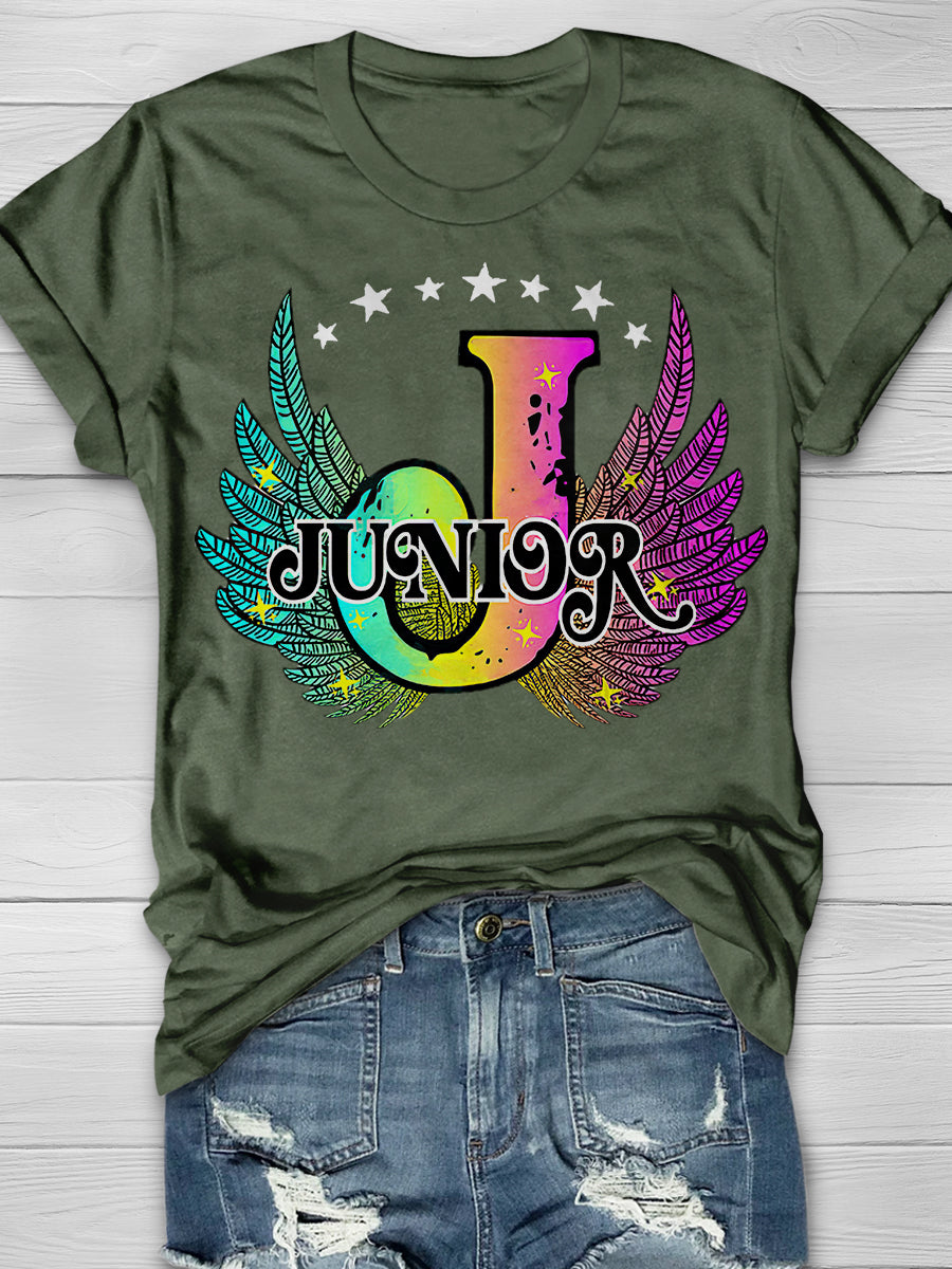 Junior Wings Print Graphic T-shirts