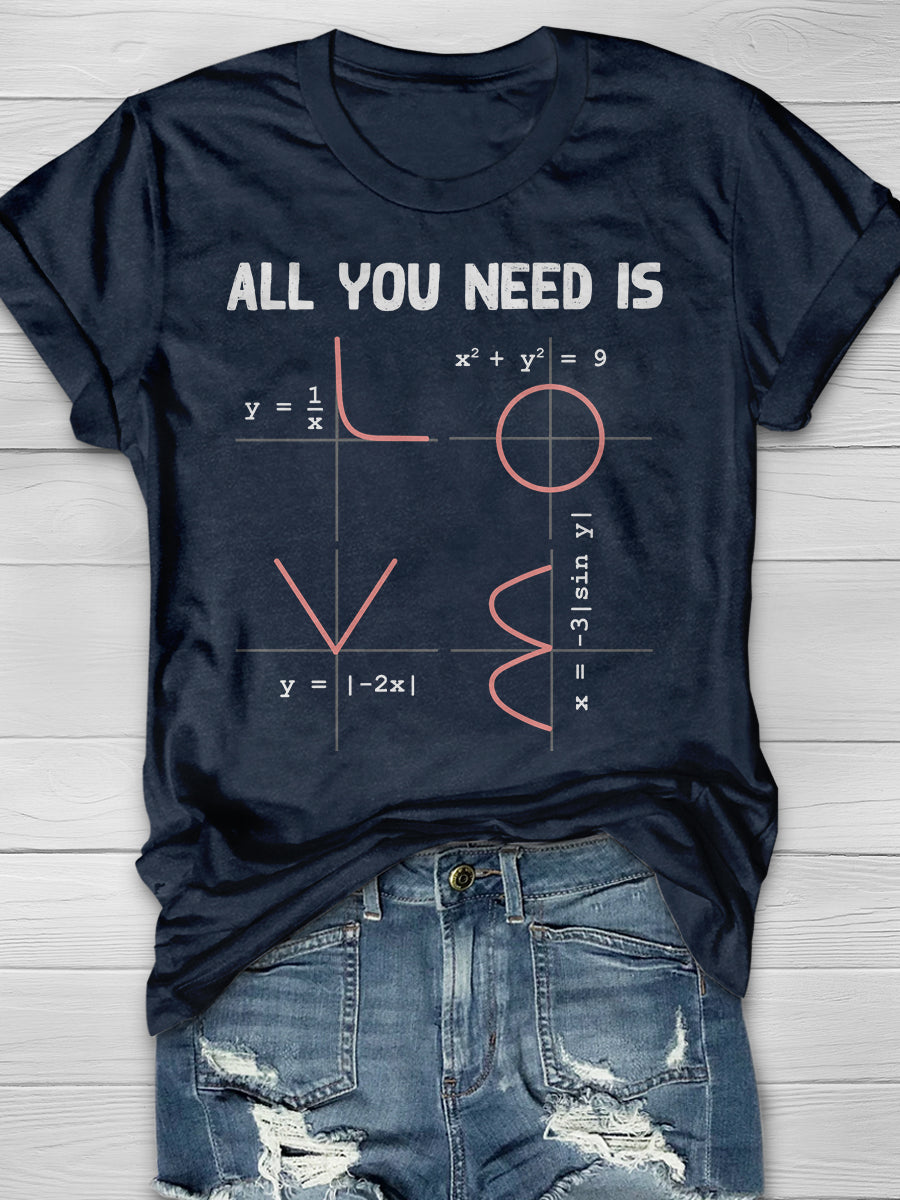Math Engineer Physics Print Graphic T-shirts