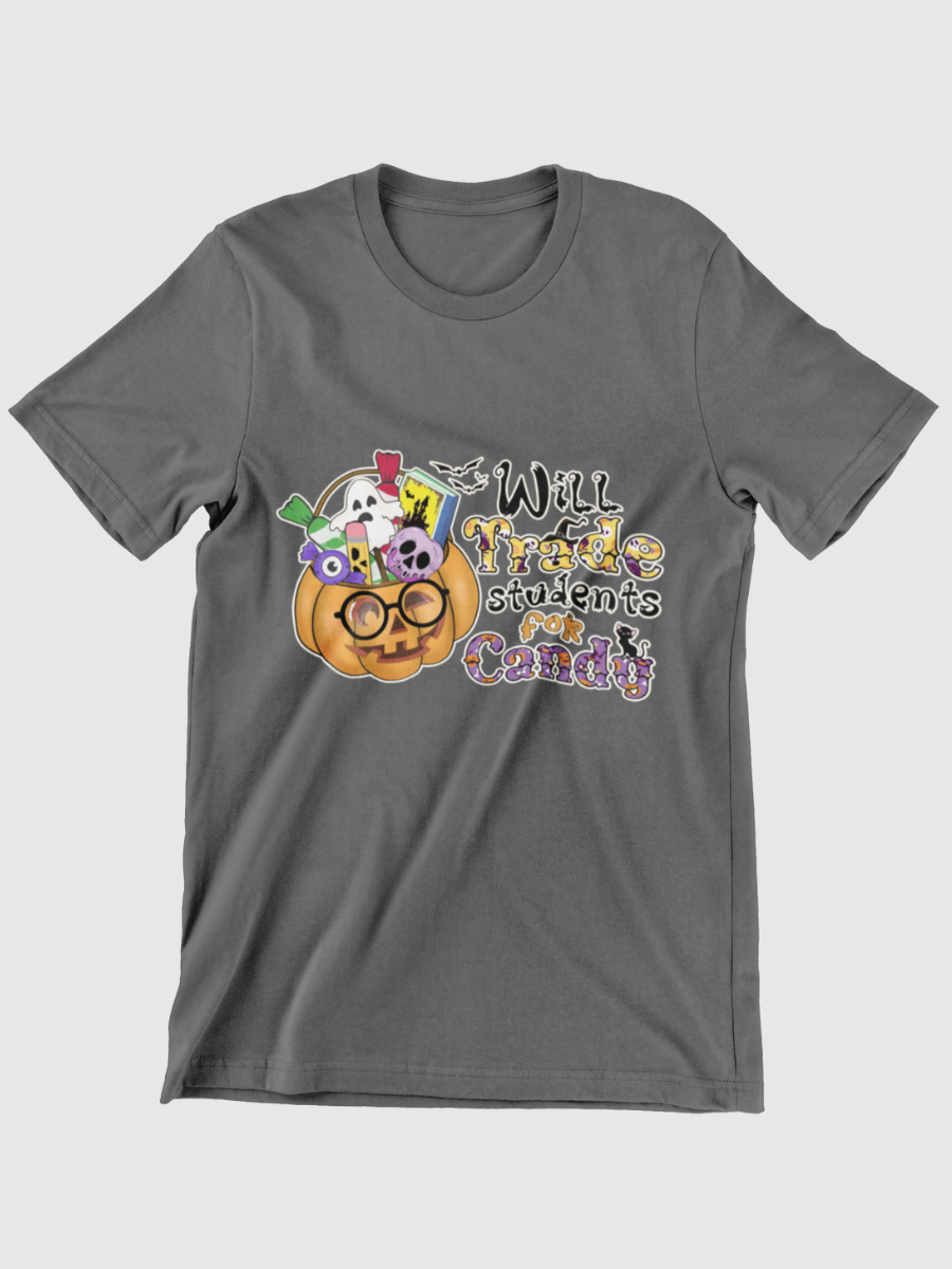 Will Trade Students For Candy Halloween Graphic T-shirt