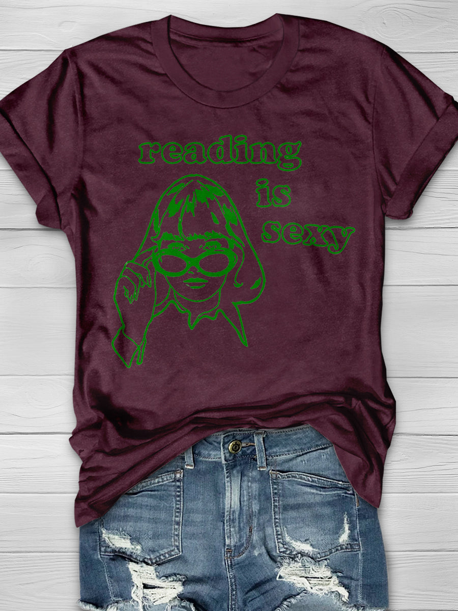 Reading Is Sexy Print Graphic T-shirts