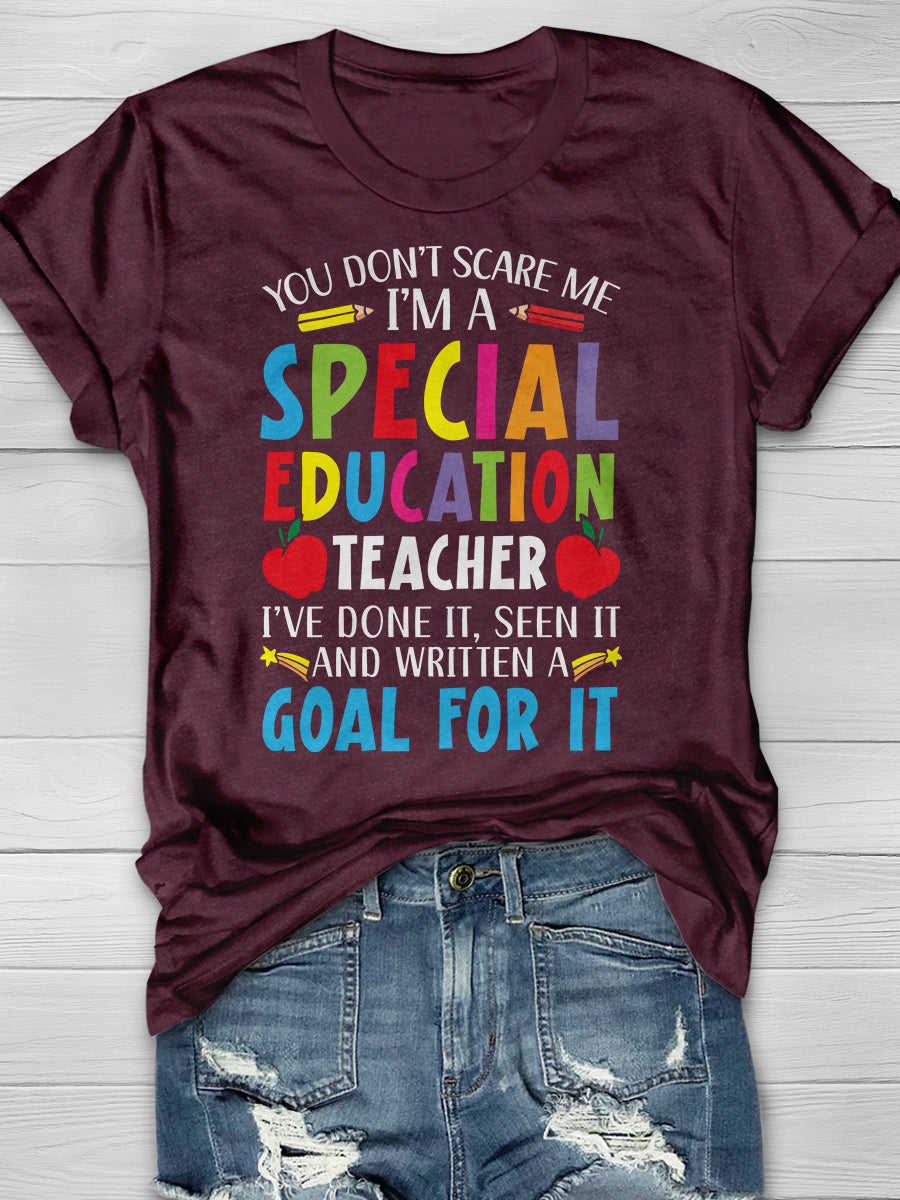 Special Education Teacher Print Graphic T-shirts