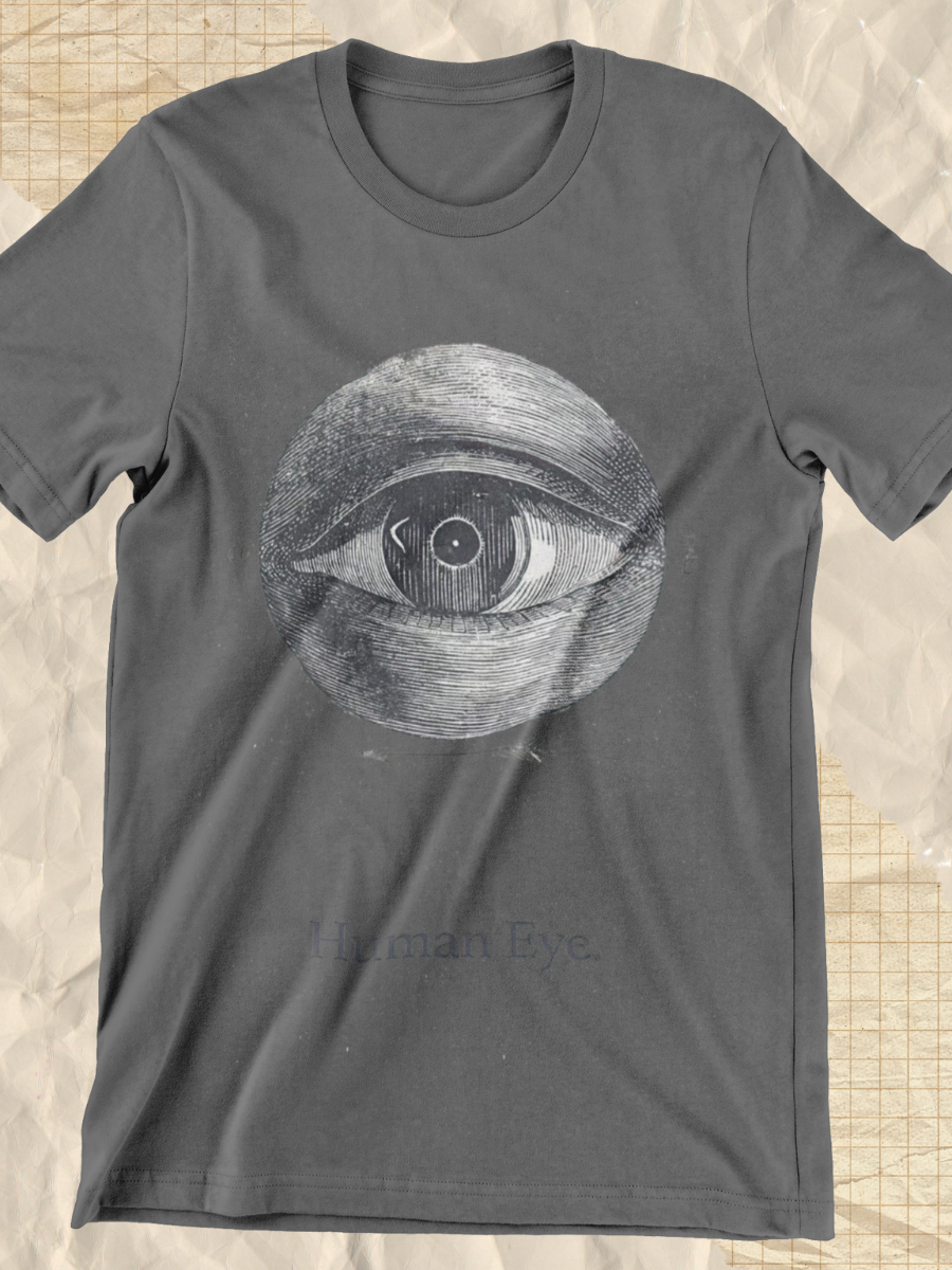Dark Academia Human Eye Graphic T-shirt