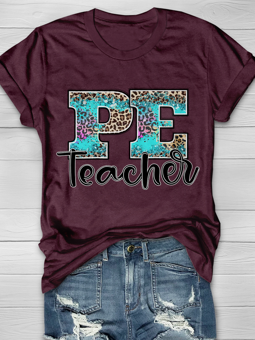 PE Teacher Graphic T-shirt