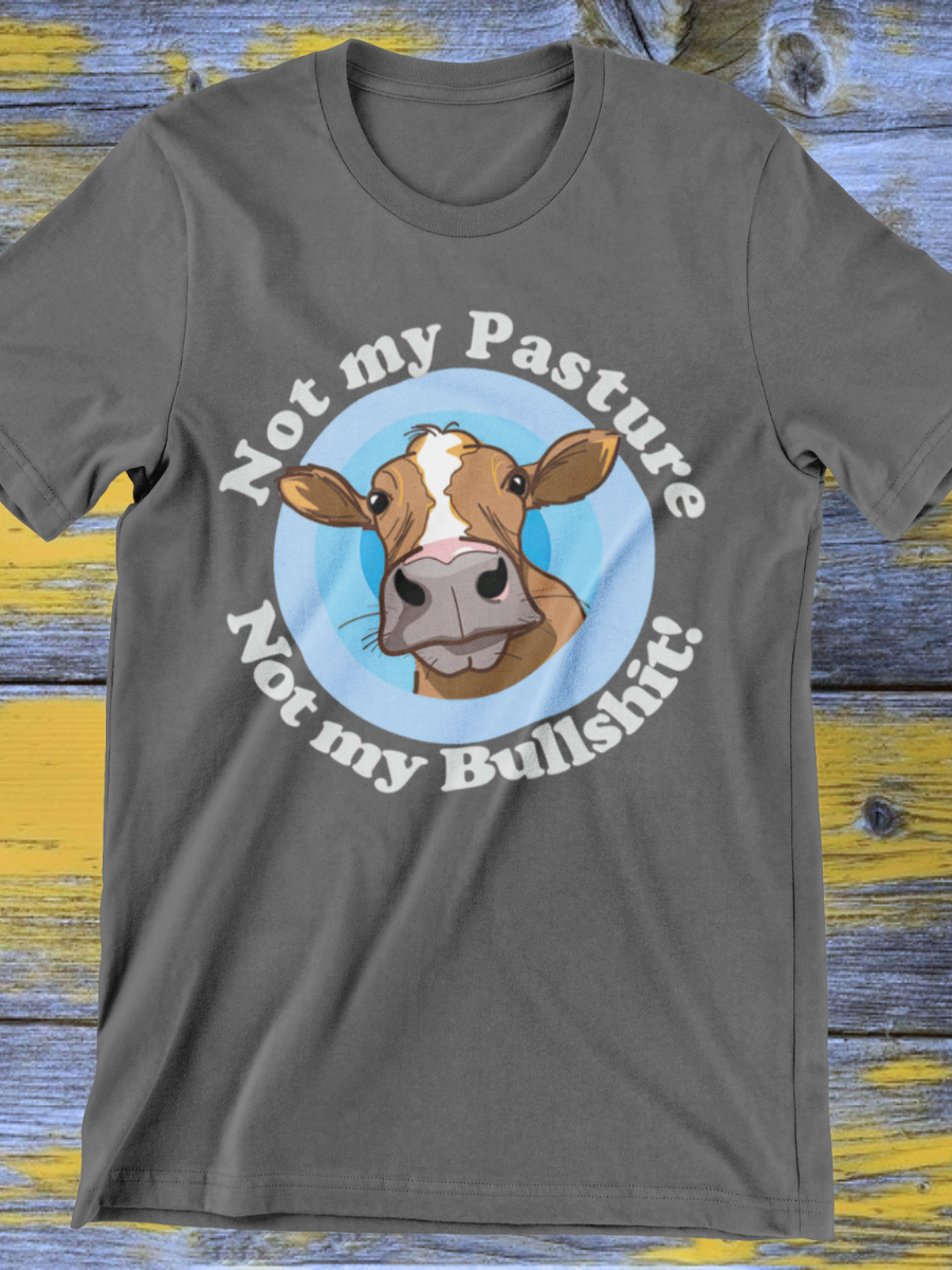 Funny Cow Farmer Graphic T-shirt