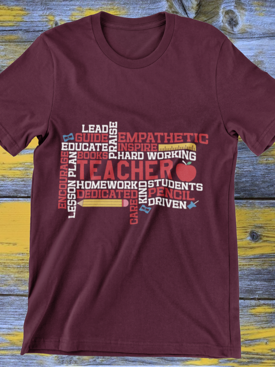 Lead Guide Educate Teacher Graphic T-shirt