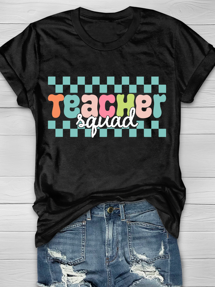TEACHER Squad Graphic T-shirts
