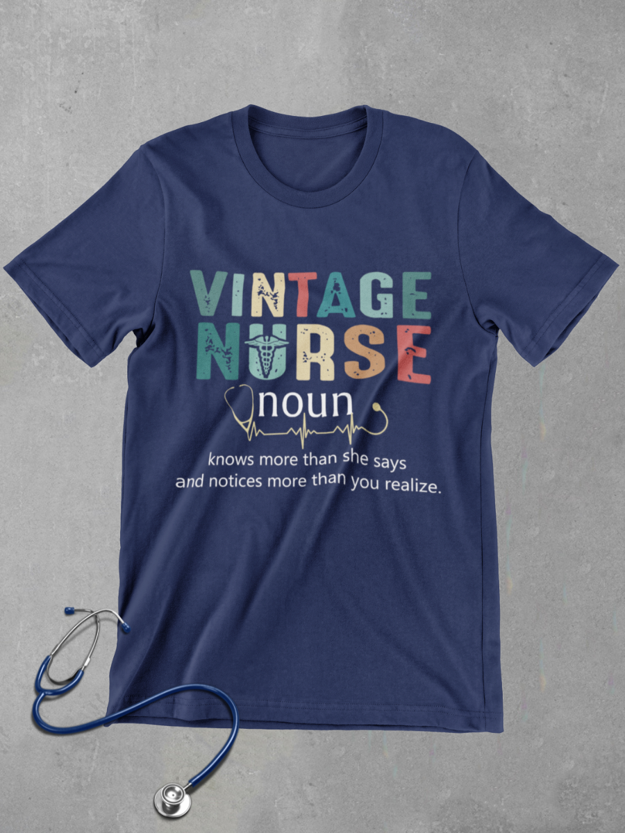 Vintage Nurse Graphic T-shirt