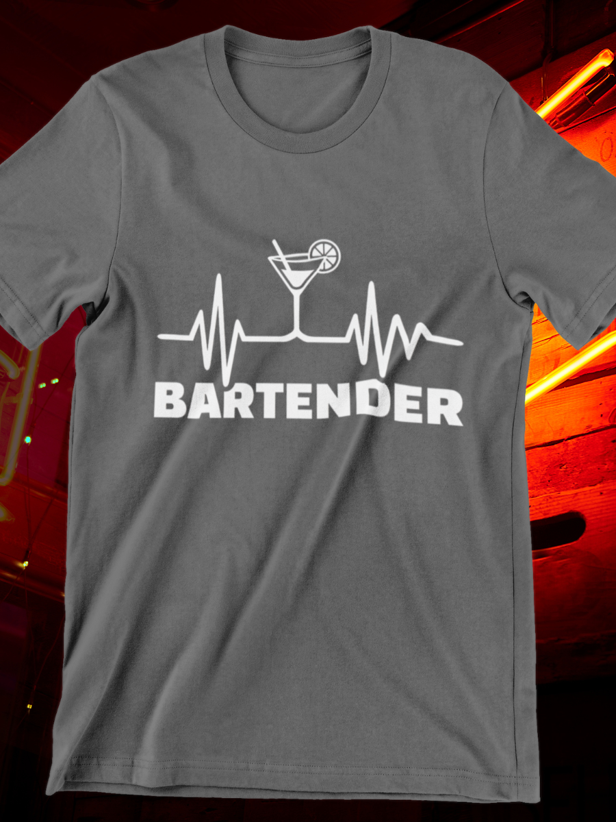 Heartbeat Of Bartender Graphic T-shirt