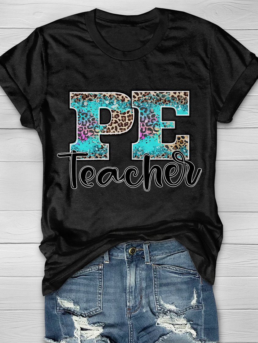PE Teacher Graphic T-shirt