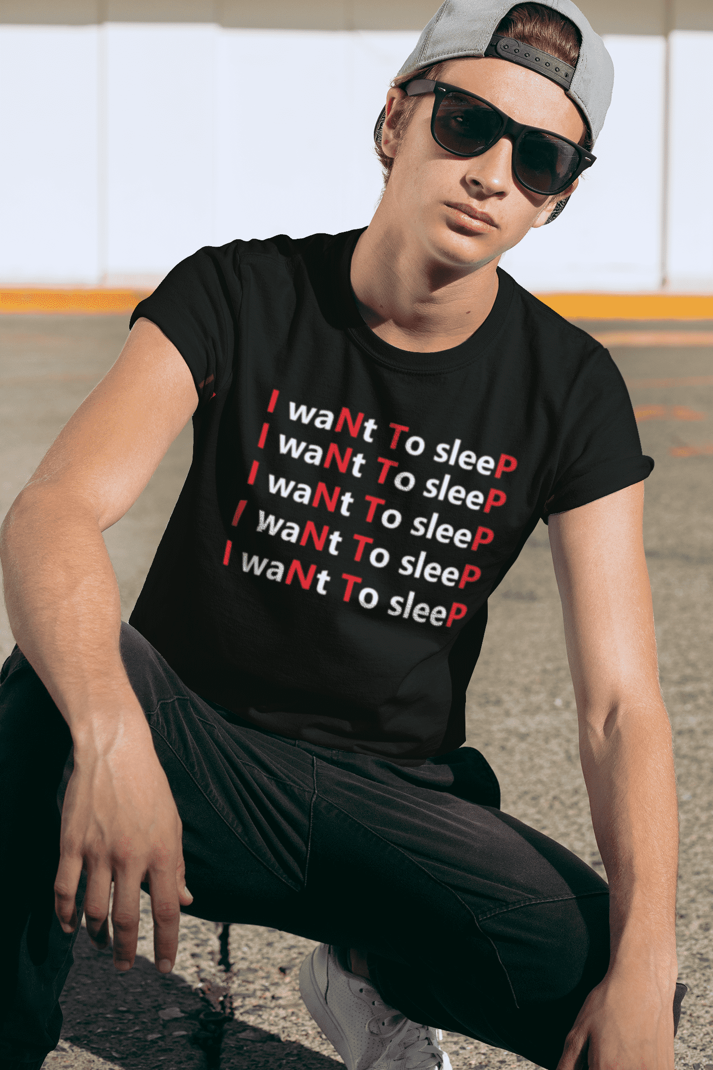 INTP I waNt To sleeP Slogan T-shirts