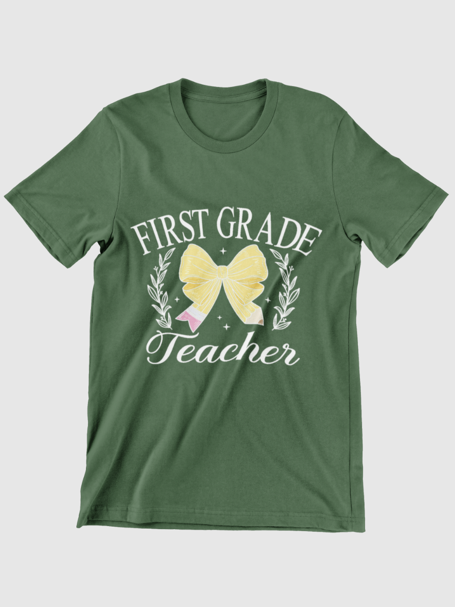 First Grade Teacher Graphic T-shirt